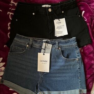 Love Tree Women's Denim Shorts - Blue AND Black.